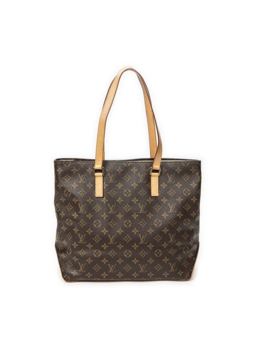 Louis Vuitton Cabas Mezzo Brown Monogram Canvas Tote